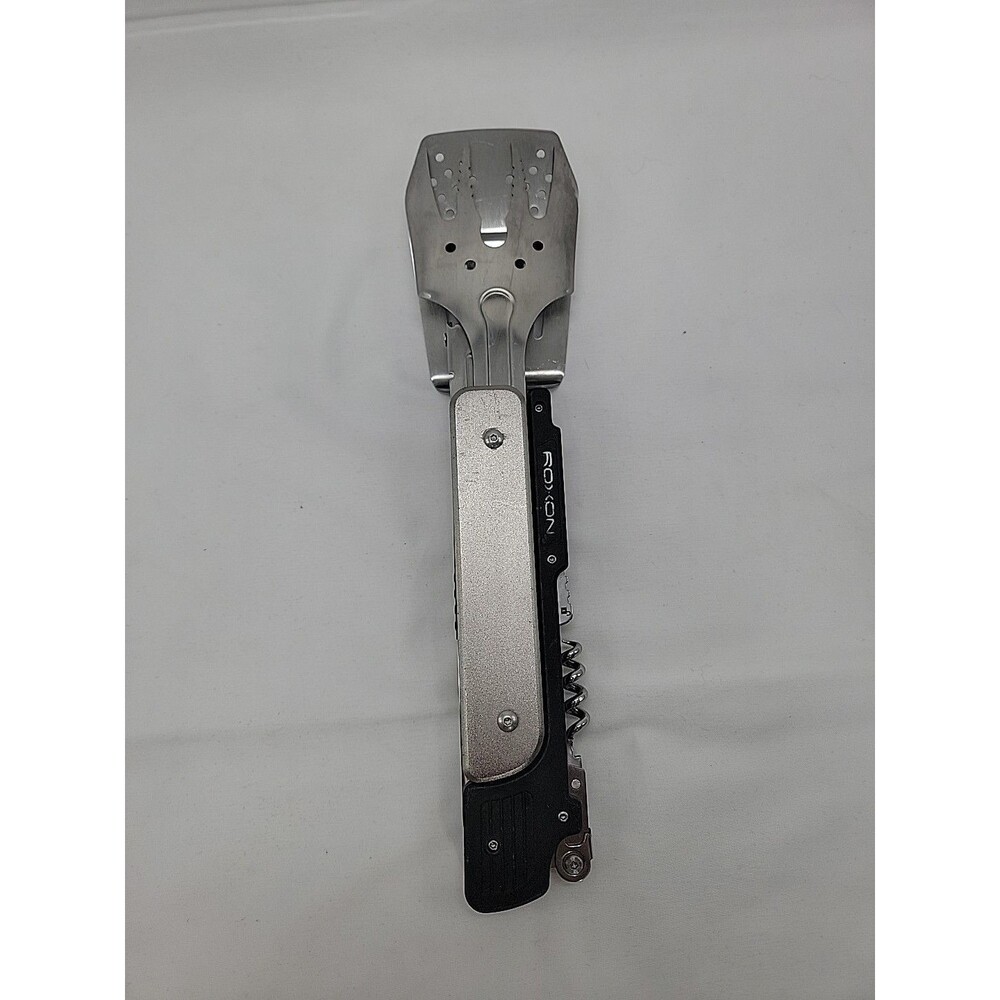 ROXON 4 in 1  Folding Grill Utensils Set Fork,Spatula,Knife, Bottle Opener
